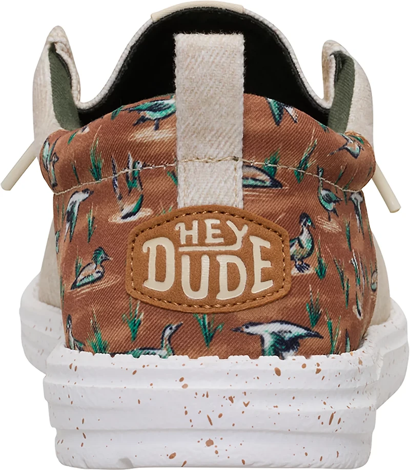 Hey Dude Men's Wally Funk Duck Print Shoes