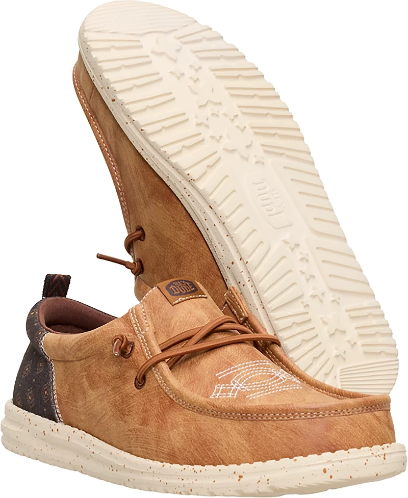 Hey Dude Men's Wally Funk Western Stitch Shoes