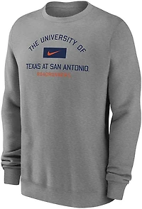 Nike Men's UTSA School Arch Club Fleece Crew Sweatshirt