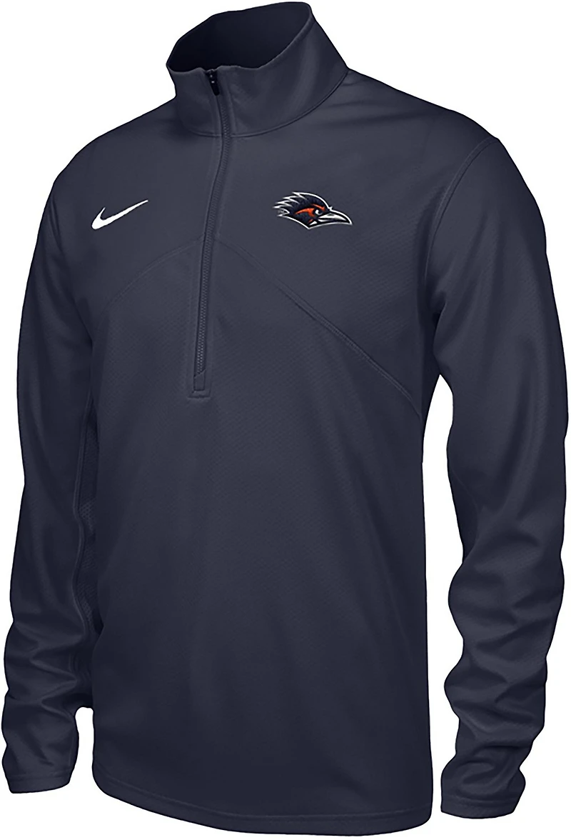 Nike Men's University of Texas at San Antonio Roadrunners Primary Logo Training 1/4 Zip Top
