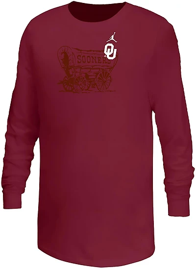 Nike Youth Oklahoma Mascot Logo Long Sleeve T-shirt
