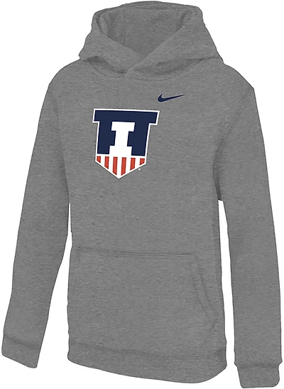 Nike Youth Illinois Mascot Club Fleece Hoodie