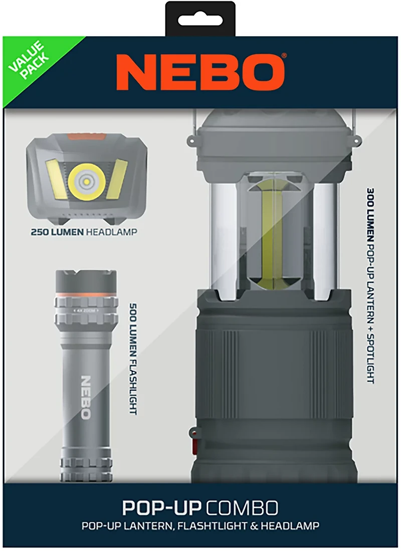 NEBO LED Pop Up Value Kit