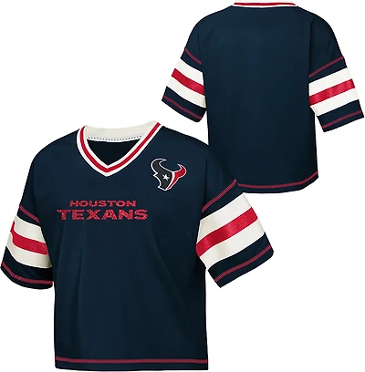 Outerstuff Girls' Texans Grid Iron Jersey T-shirt