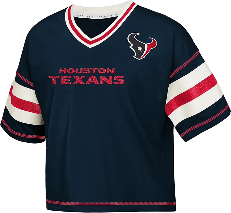 Outerstuff Girls' Texans Grid Iron Jersey T-shirt