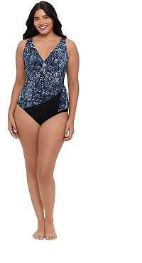 Trimshaper Women's Flora and Fauna Vera 1-Piece Swimsuit