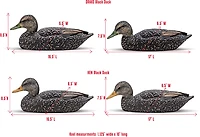 Rig'Em Right Outdoors Mainline Series Black Duck Decoy 6-Pack