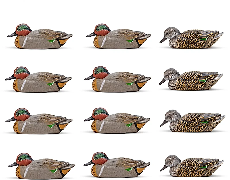 Rig'Em Right Outdoors Mainline Series Green-Wing Teal Decoy 12-Pack