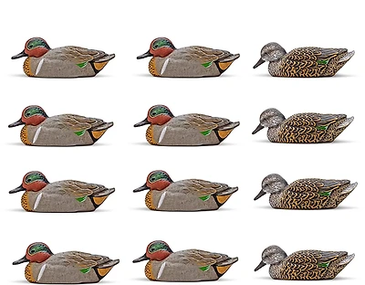 Rig'Em Right Outdoors Mainline Series Green-Wing Teal Decoy 12-Pack