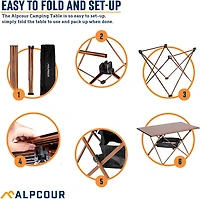 Alpcour Medium Camping Folding Table