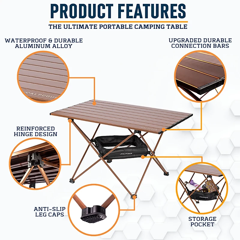 Alpcour Small Camping Folding Table