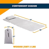 Alpcour Camping Cot Twin Mattress Pad