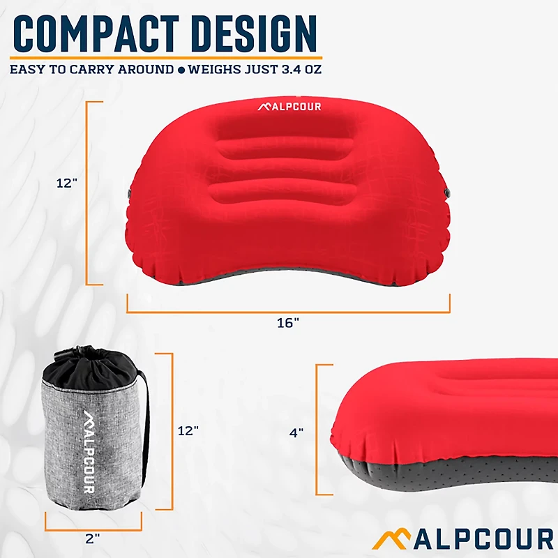 Alpcour Large Inflatable Camping Pillow