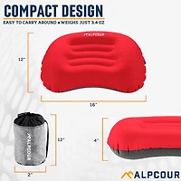Alpcour Large Inflatable Camping Pillow