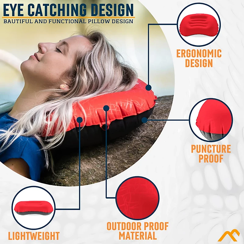 Alpcour Large Inflatable Camping Pillow
