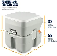 Alpcour Portable Toilet