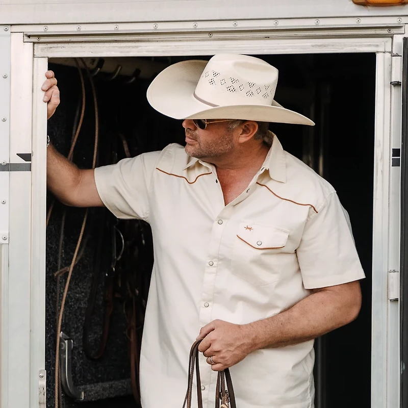 Texas Standard Men's Lariat Ranger Pearl Snap Short Sleeve Shirt