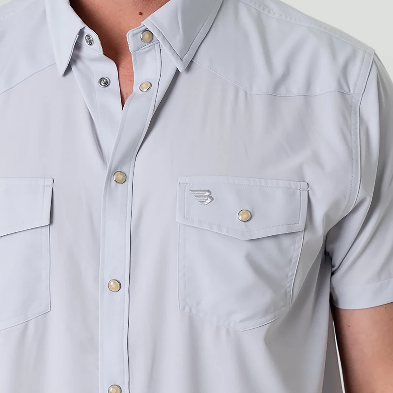 BURLEBO Men's Performance Western Shirt