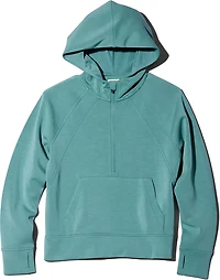 Freely Girls' Sandwashed Lux Half Zip Hoodie