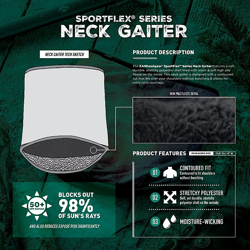 ZANHeadgear Fleece Neck Gaiter