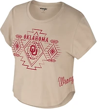 Colosseum x Wrangler Women's Oklahoma Southwest Geo Crop T-shirt