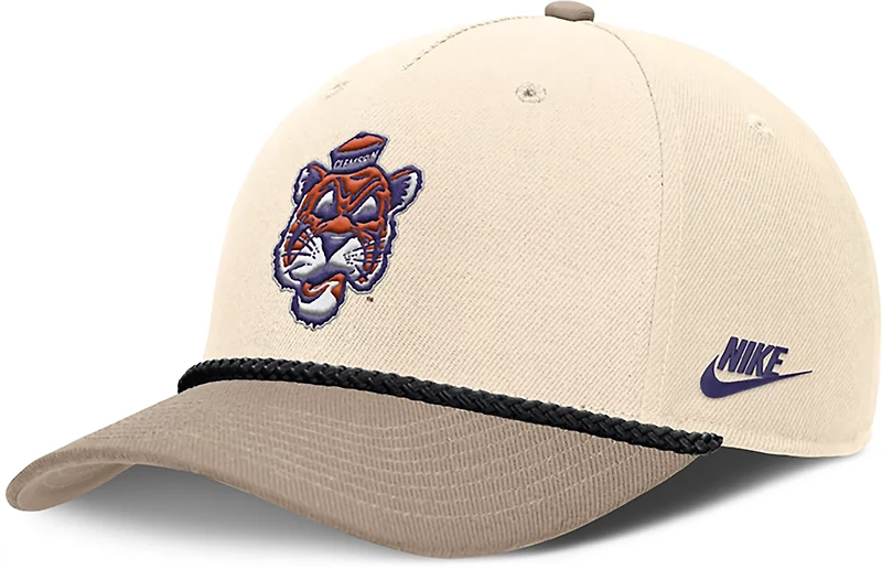 Nike Men's Clemson Tigers Rise Legacy Logo Structured Adjustable Cap