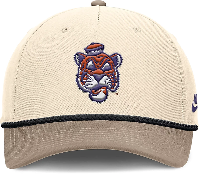 Nike Men's Clemson Tigers Rise Legacy Logo Structured Adjustable Cap