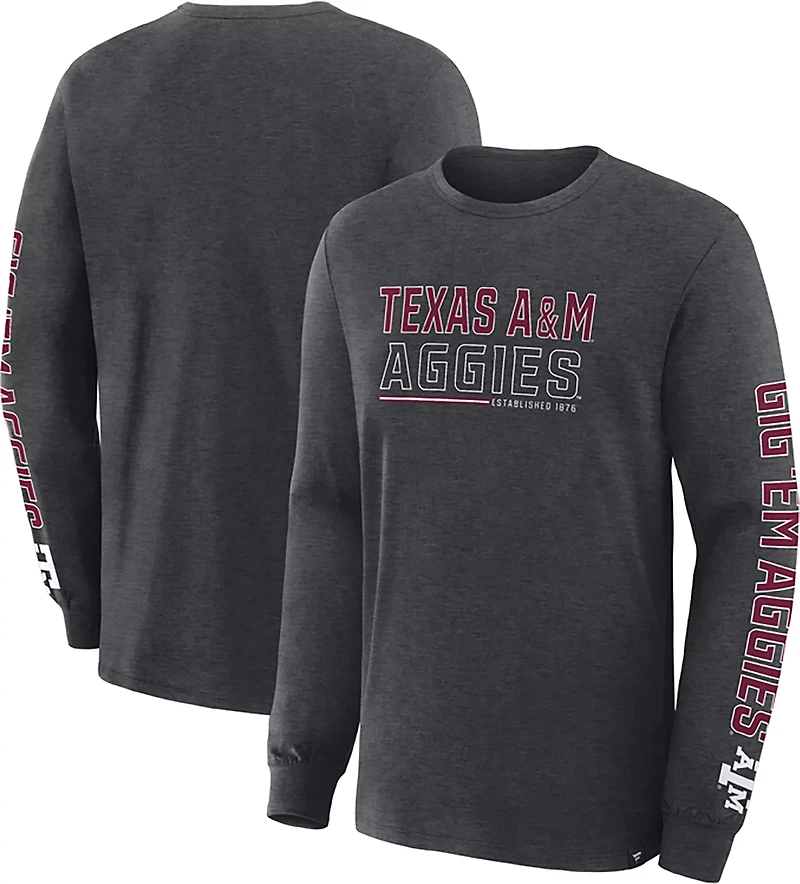 Fanatics Texas AM Aggies Quad Fuel The Fire Long Sleeve T-Shirt