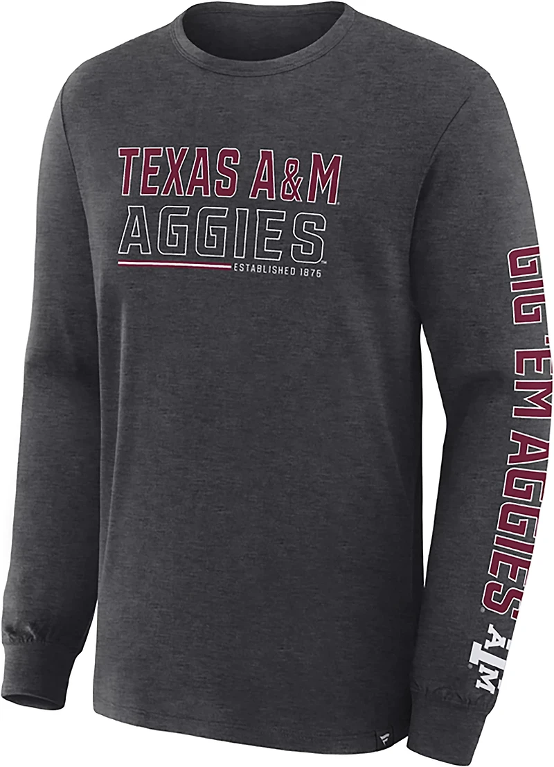Fanatics Texas AM Aggies Quad Fuel The Fire Long Sleeve T-Shirt