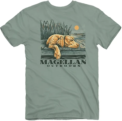 Magellan Outdoors Men's Sleeping Yellow Lab T-shirt