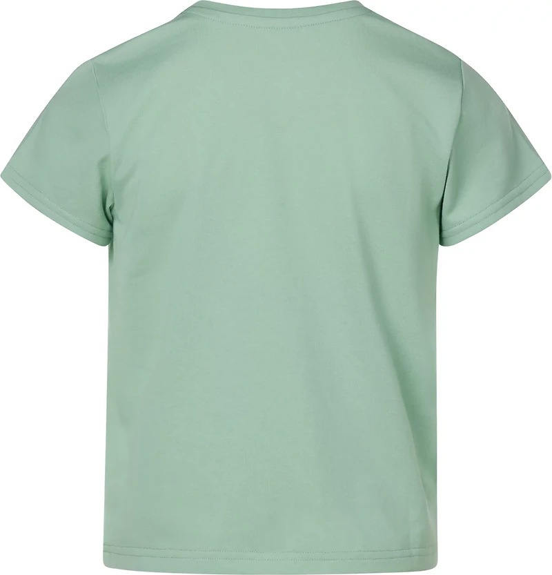 BCG Girls' Lifestyle Meowdy Cotton GFX Short Sleeve Graphic T-shirt