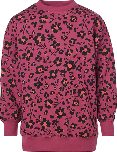 BCG Girls' Cotton Fleece Oversized Graphic Pullover Sweatshirt