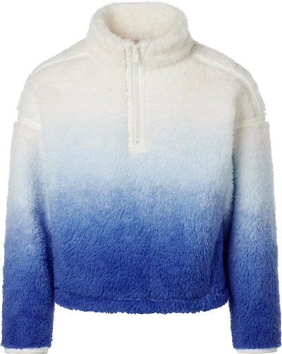 BCG Girls' Cozy Print Sherpa 1/4-Zip Top