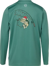 Magellan Outdoors Boys' Holiday Catch GFX Crew Long Sleeve T-shirt