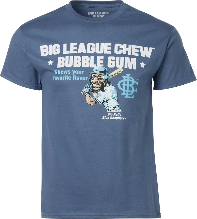 Big League Chew Men's Rally Blue Raspberry Short Sleeve T-shirt