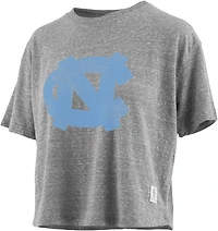 Three Square Women's UNC Jasper Knobi Distressed Logo Waist Length T-shirt