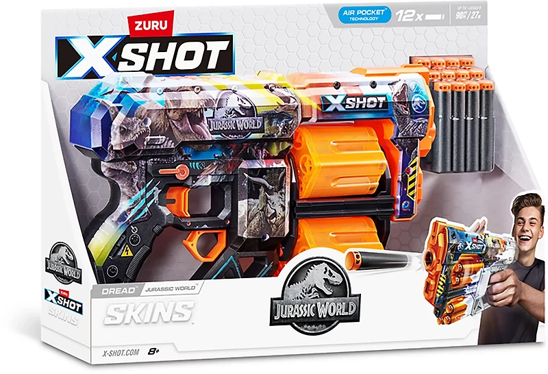 ZURU XSHOT Skins Dread Jurassic Series 1 Blaster