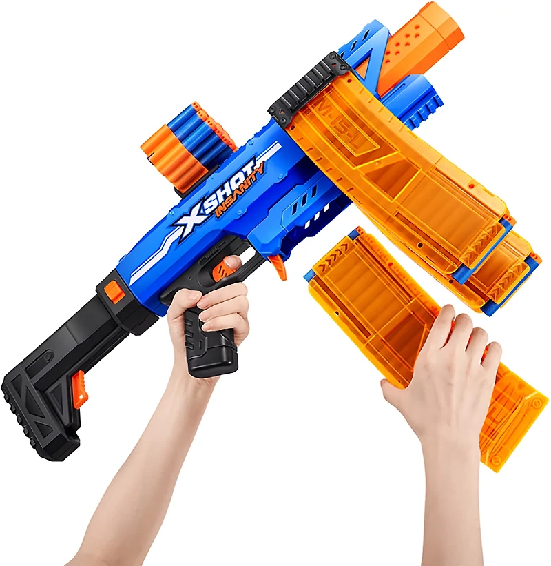 ZURU XSHOT Insanity Motorized Clip Mania Dart Blaster