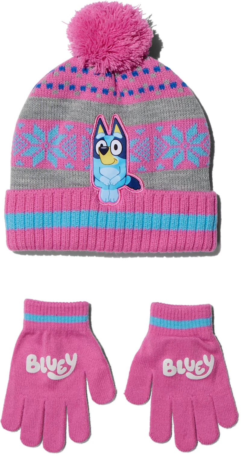 Berkshire Fashion Girls' Bluey Hat and Glove Set