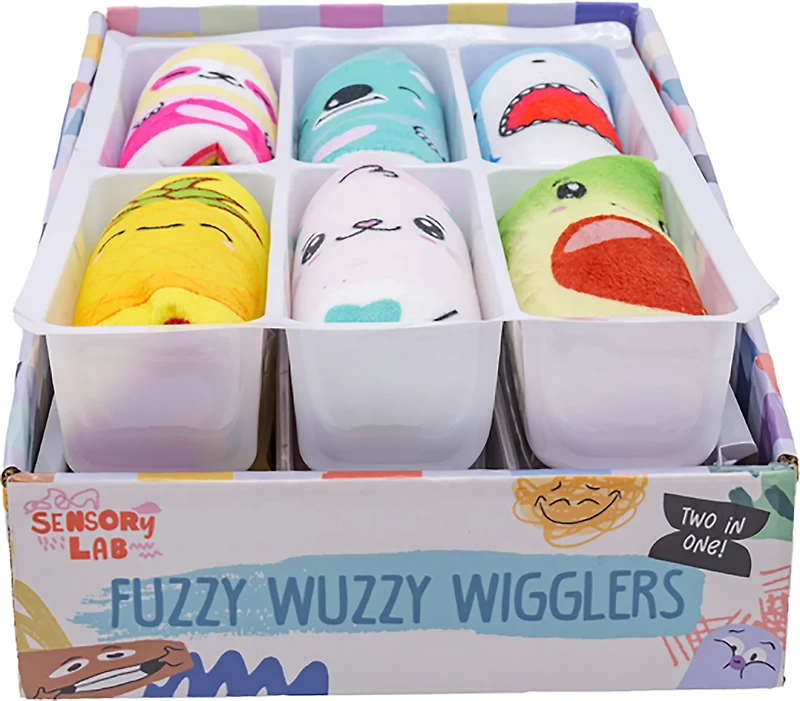 Toysmith Sensory Lab 2-in-1 Fuzzy Wuzzy Wigglers