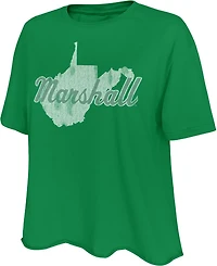 WILDCAT RETRO Women's Marshall State Script Meet and Greet T-shirt
