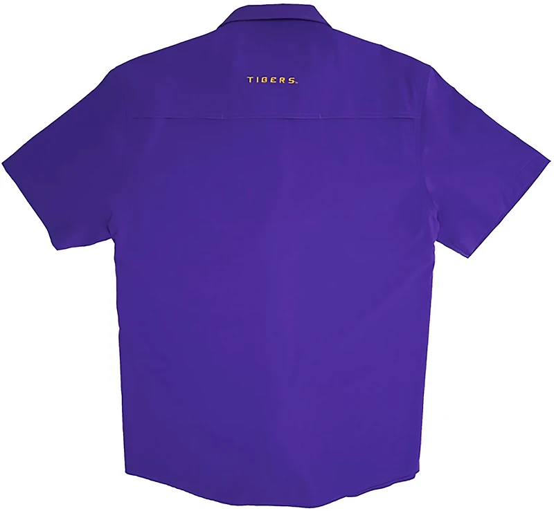 Snaps Clothing Men's Louisiana State University Tigers Tailgater Pearl Snap Fishing Shirt