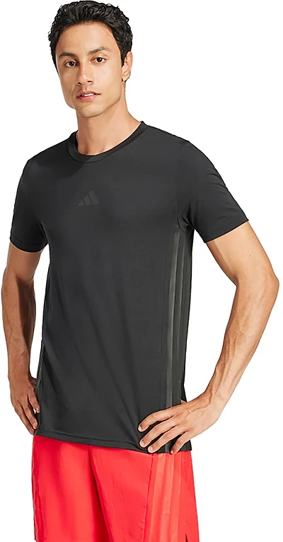 adidas Men's Designed For Training 3-Stripe Short Sleeve T-shirt