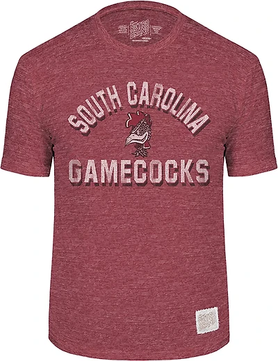 WILDCAT RETRO Men's University of South Carolina Block Arch Over Vault Mascot Graphic T-shirt