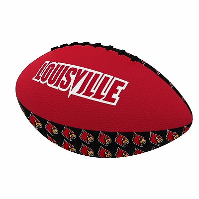 Logo Brands Louisville Repeating Mini-Size Rubber Football