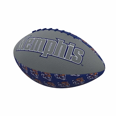 Logo Brands Memphis Repeating Mini-Size Rubber Football