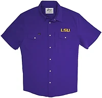 Snaps Clothing Men's Louisiana State University Tigers Tailgater Pearl Snap Fishing Shirt