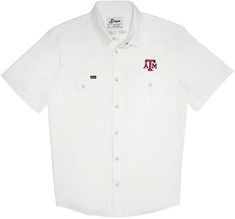Snaps Clothing Men's Texas A&M Aggies Tailgater Pearl Snap Fishing Shirt