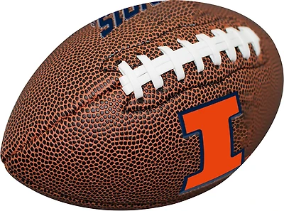 Logo Brands Illinois Mini-Size Composite Football