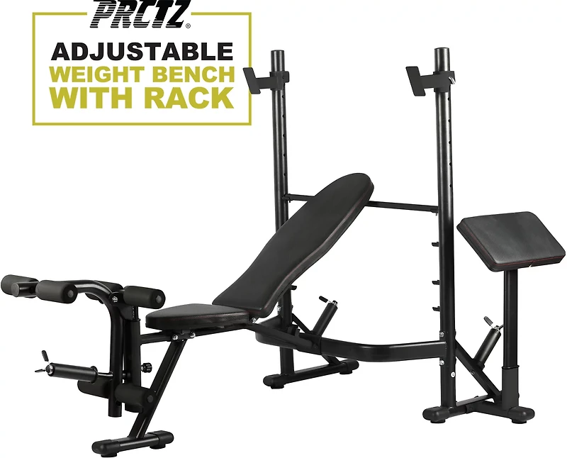 PRCTZ Adjustable Weight Bench and Squat Rack